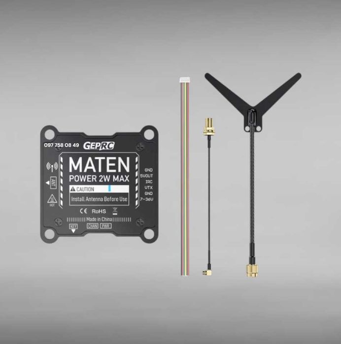 Відеопередавач Geprc Maten 1.2G 2W VTX відео передавач 1.2 ггц 2вт