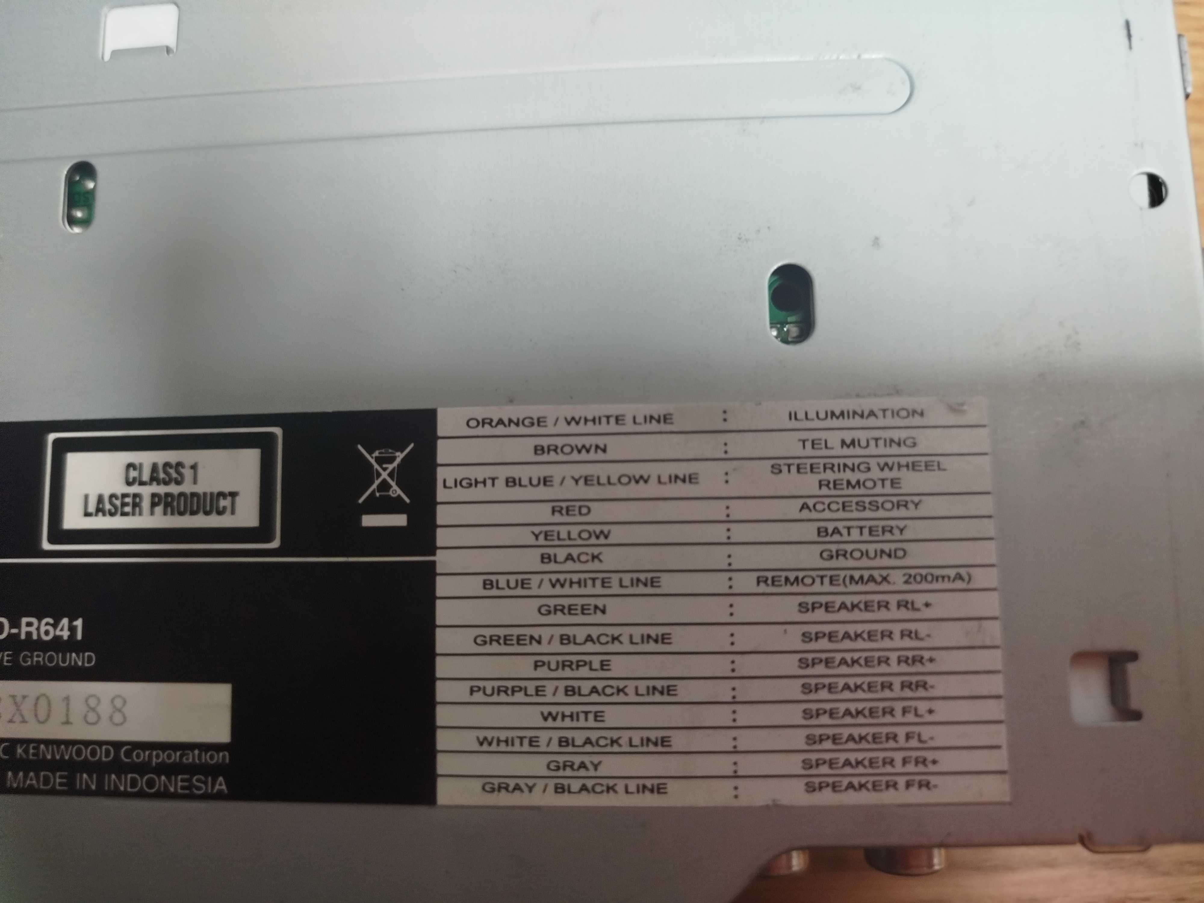 JVC R641 radio samochodowe
