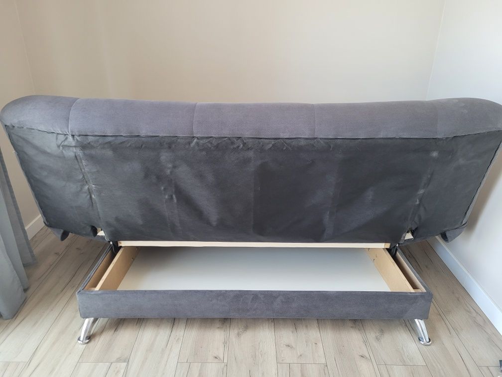 Tapczan, sofa z funkcją spania, pojemna skrzynia