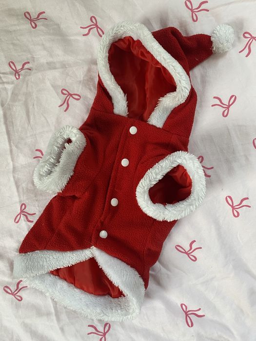 Ubranie przebranie mikolaj swiateczne dla malego psa