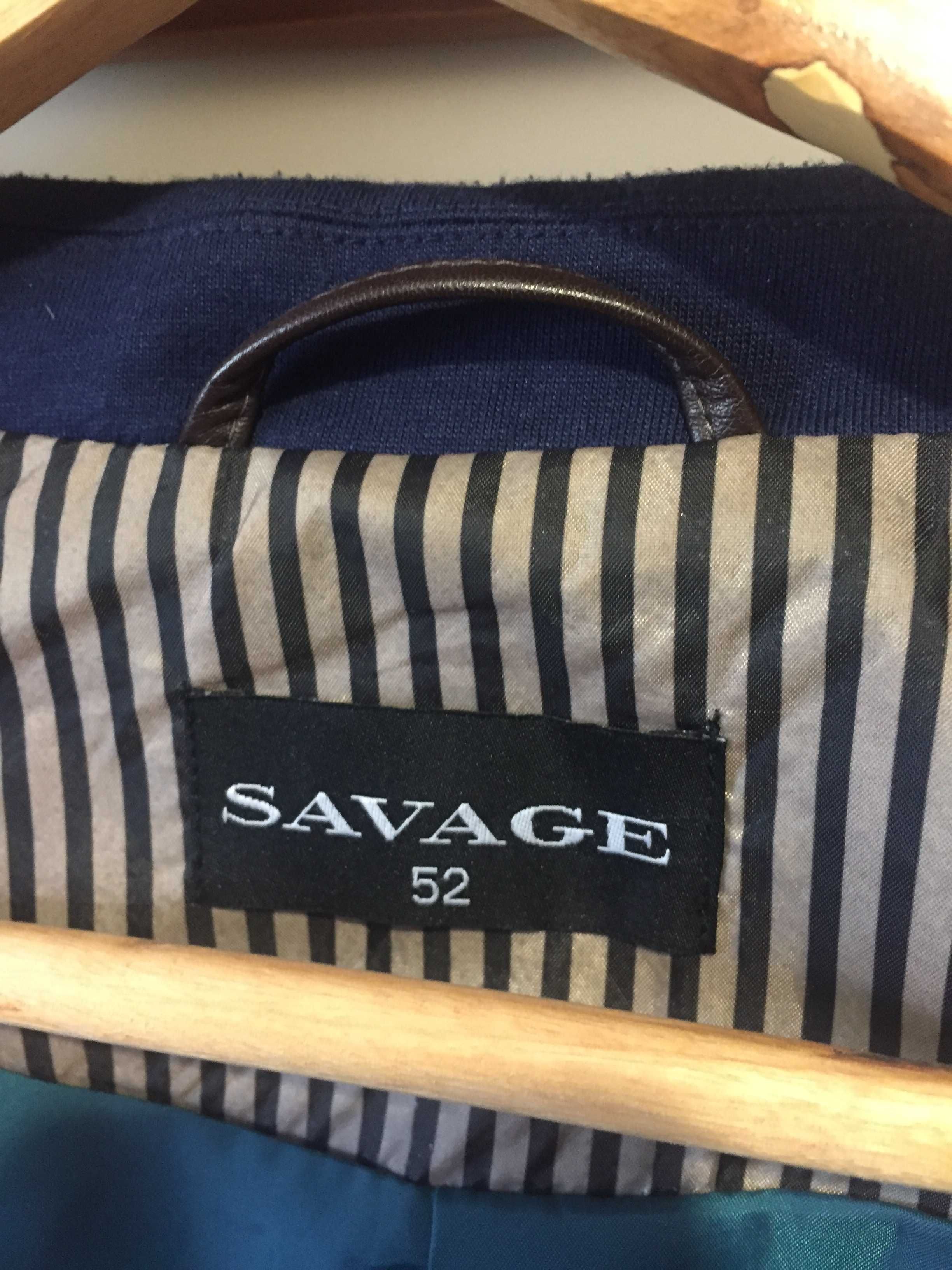 Синий мужской пиджак Savage