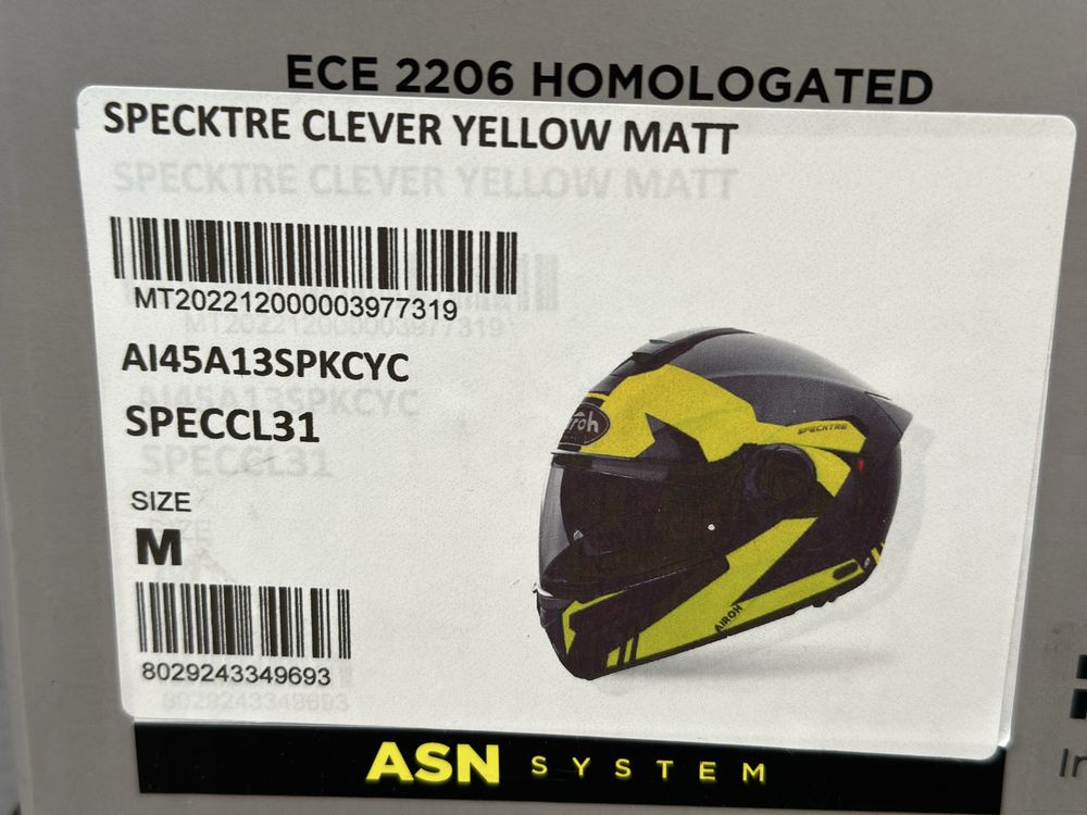 Szczekowy Kask motocyklowy AIROH Spectre Clever rozmiar M, PROMOCJA!