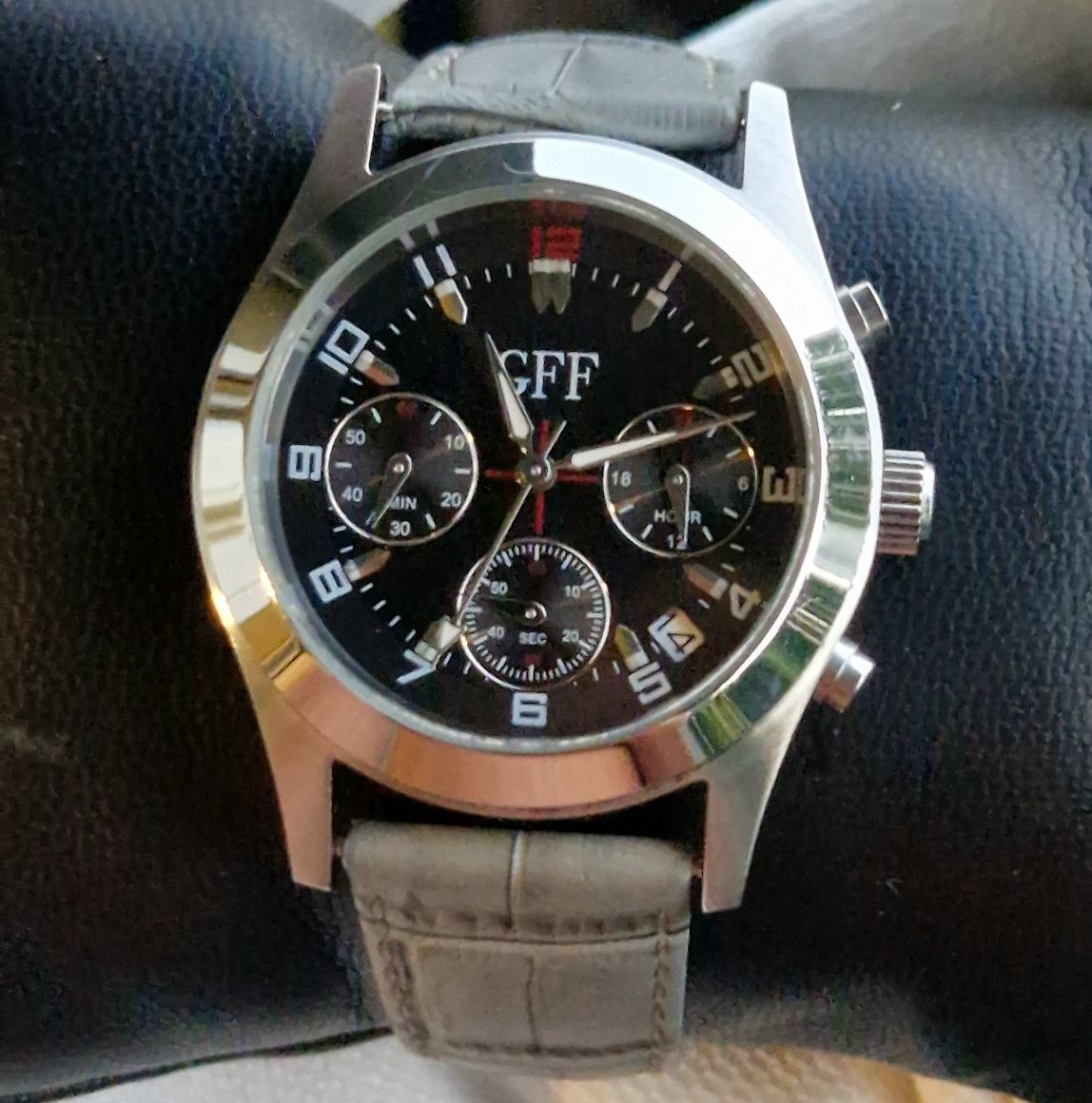Zegarrr GFF Chrono ! Mechanizm Seiko VD53B ! Pasek Skóra Atlantic ! Ja