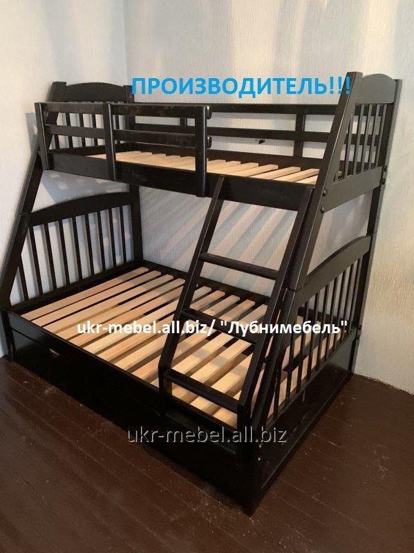 деревянная кровать Каспер, двоповерхове ліжко