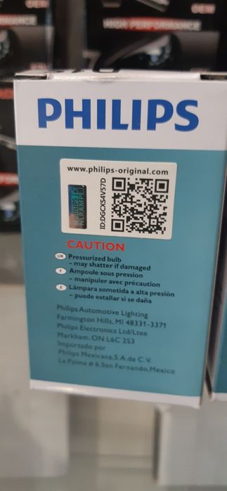 Лампа D1S Philips оригінал