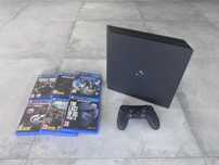 PlayStation 4 pro 1T + 6 gier