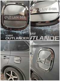 Накладка на лючок, кришку бензобака Mitsubishi Outlander 3, XL