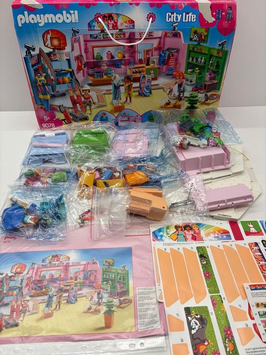 Playmobil 9078 City Pasaż Handlowy centrum handlowe sklep sportowy zoo