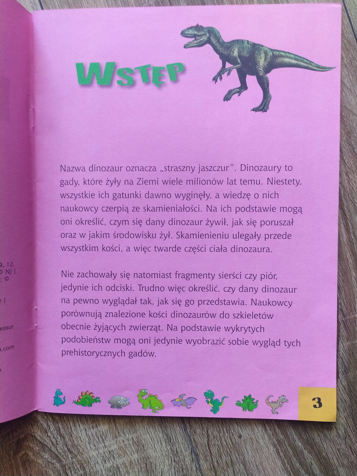 Dinozaury pracowity przedszkolak książka kolorowanka