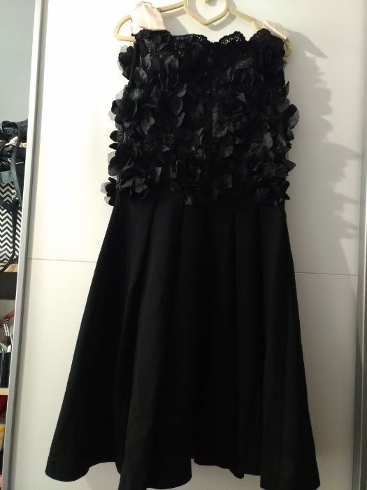 Elegancka czarna sukienka balowa Black Diamonds Giancarlo rozmiar L