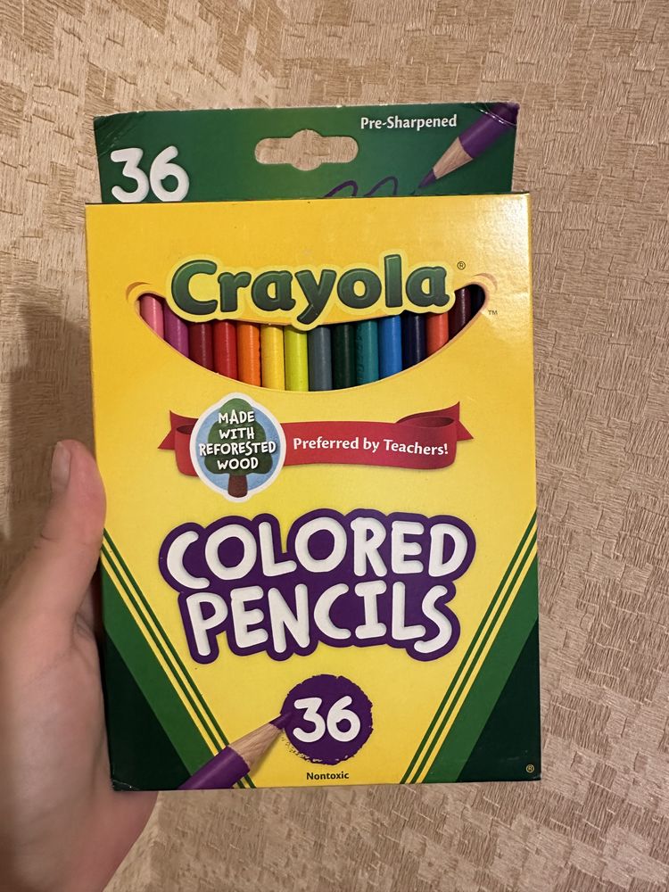 Crayola Colored Pencils 36 кольорові олівці крайола