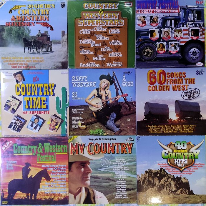 Збірники кантрі.Фірмові вінілові платівки.