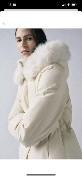 Пуховик zara у дуже гарному кольорі