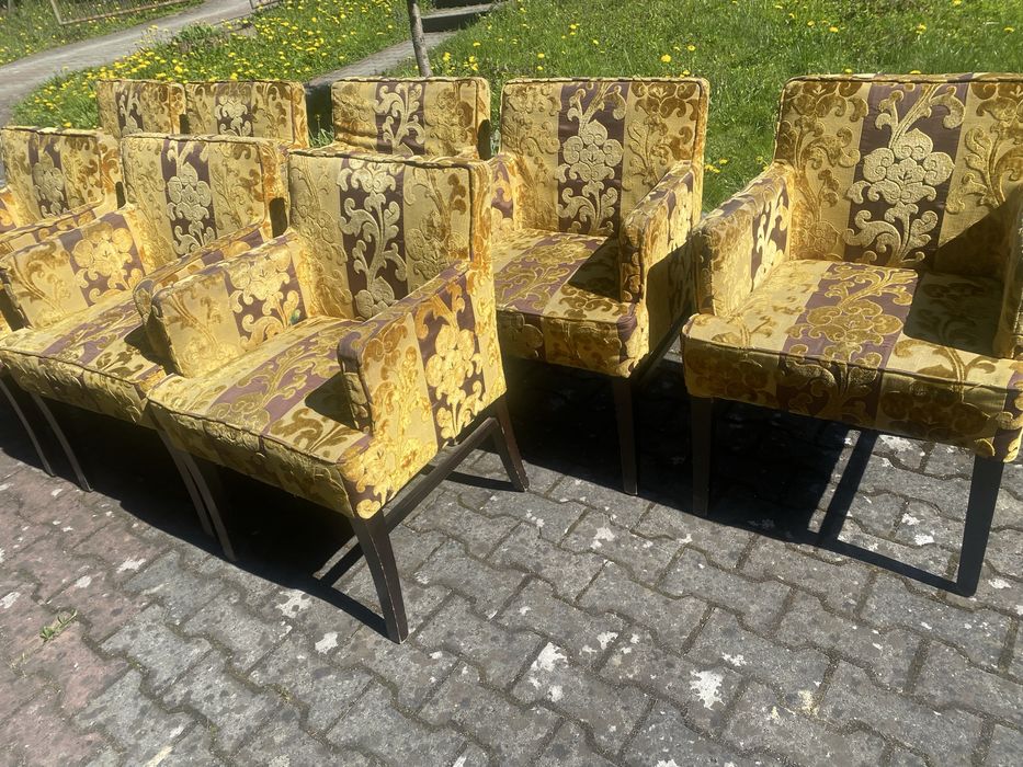 Krzeslo fotel boho shabby chic 4szt