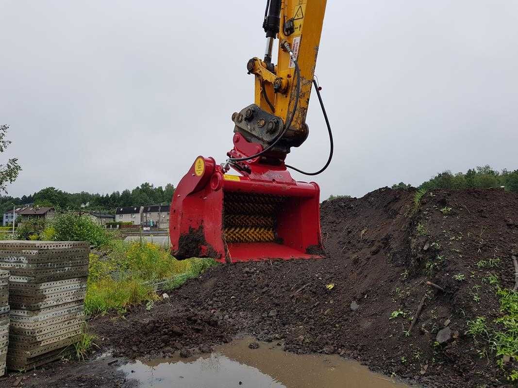 Profesjonalna łyżka przesiewająca Rotastar do koparki 10-20 ton