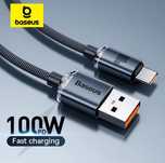 Baseus USB C 100W kabel do szybkiego ładowania Gafitowy