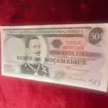 Nota 50 escudos Mocambique