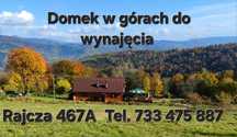 Domek w górach z tarasem widokowym.  Beskid Żywiecki.  Rajcza