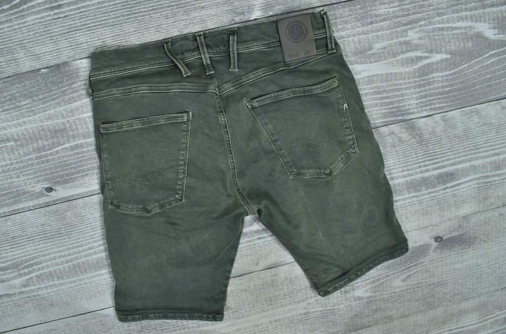 Replay Anbass Short Męskie Spodenki Jeansowe 31 Hyperxflex