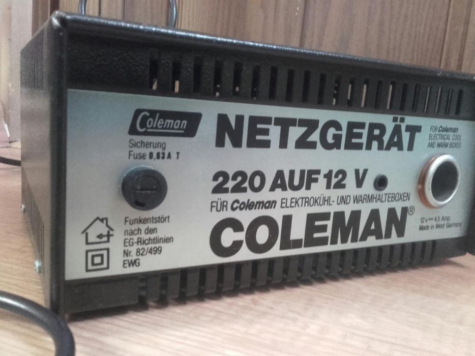 Przetwornica Coleman Netzgerat kemping 230V na 12V kemping lodówka