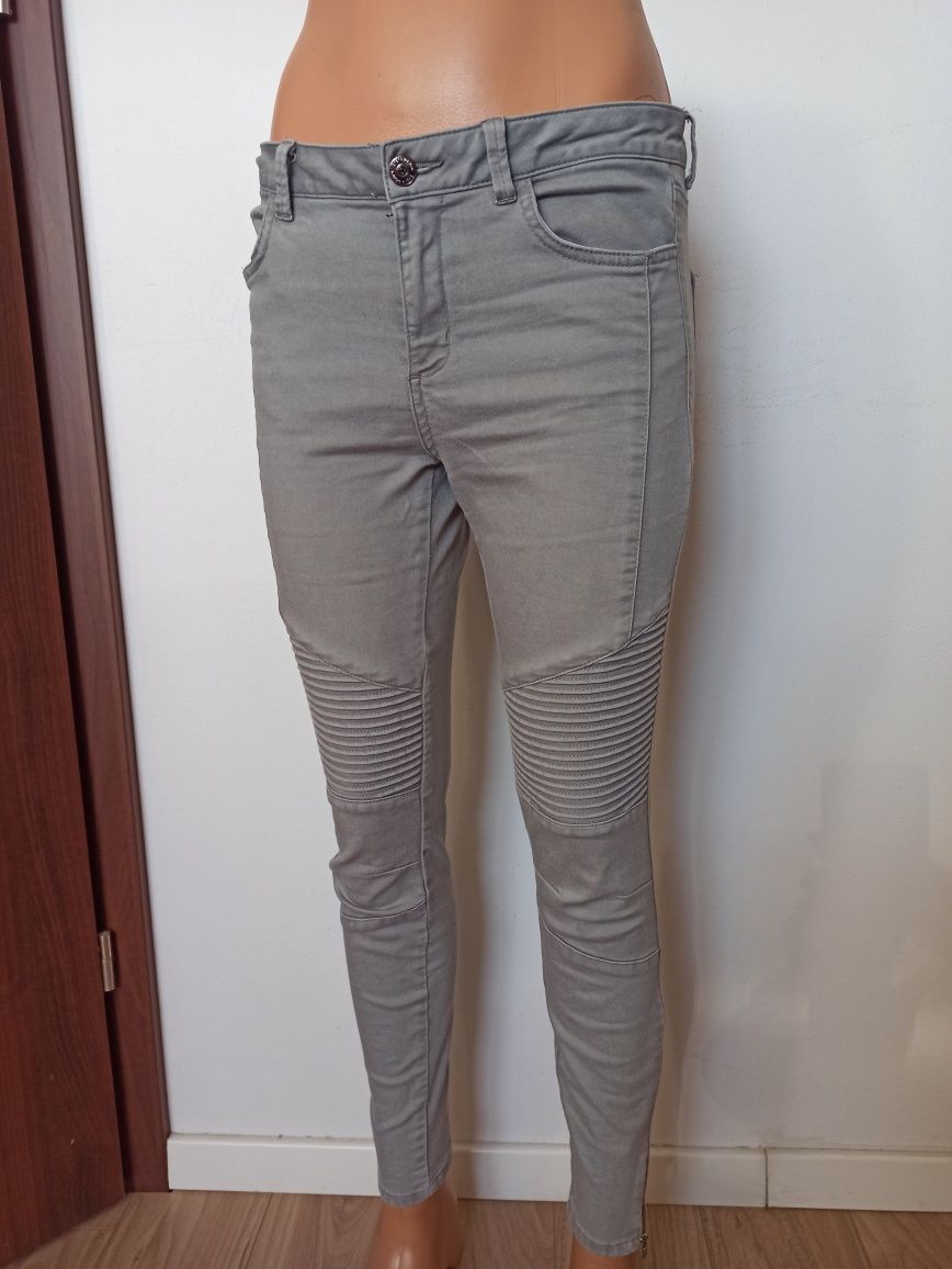 Sg Jeansy damskie 38 , M szare jeansy 38 , rurki 38 , spodnie damskie