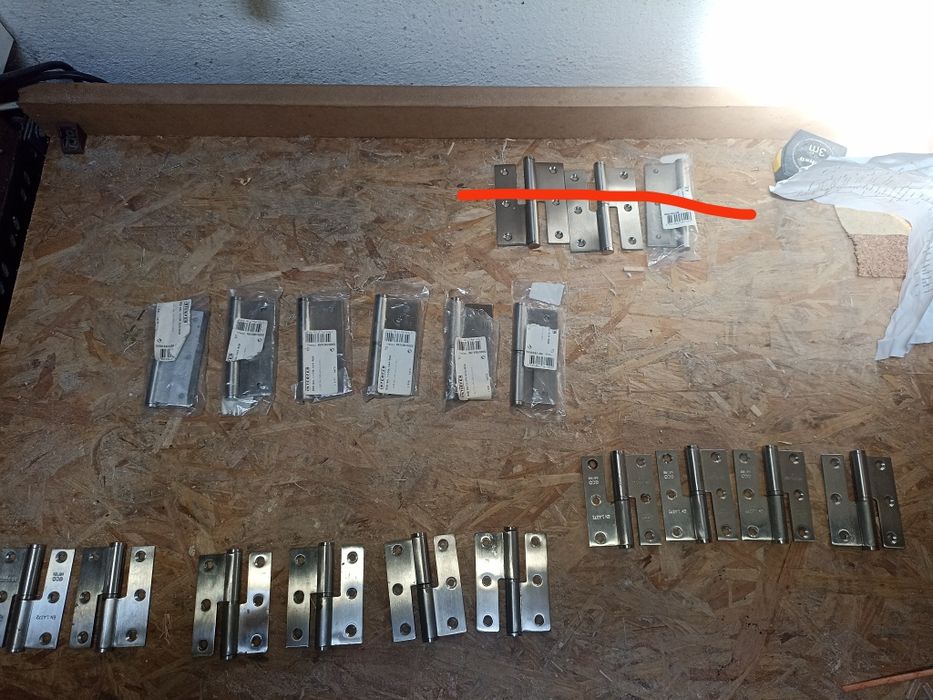 Dobradiças de porta inox