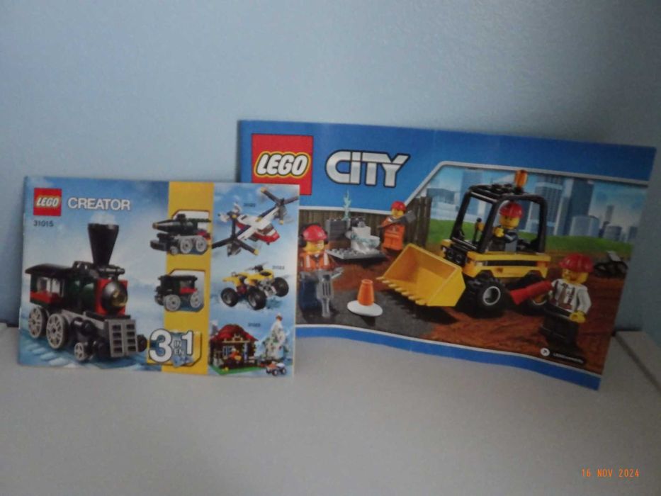 Lego – estação Polícia + obra + comboio