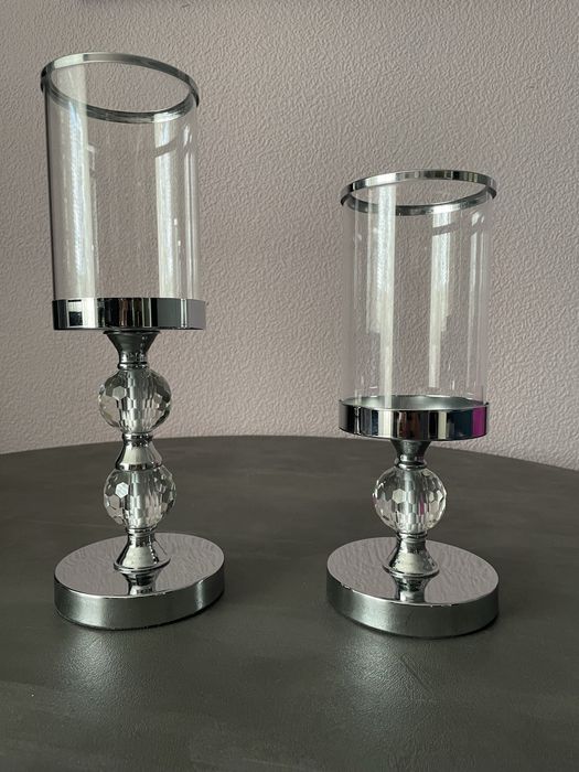 elegancki świecznik w stylu glamour wys.29 cm