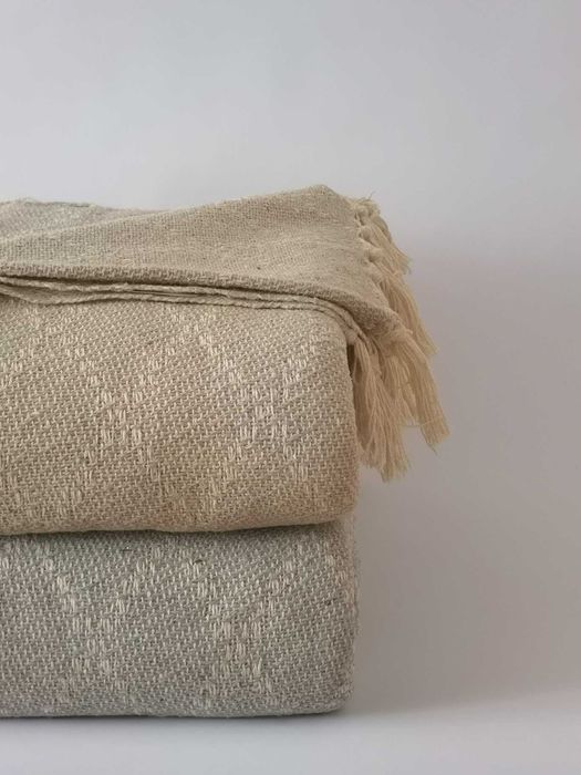 Narzuta bawełniana 200x220 boho loft w romby na łóżko NA PREZENT