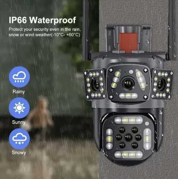 Zewnętrzna Kamera WIFI/8MP-4K/CCTV IP/wykrywanie ruchu