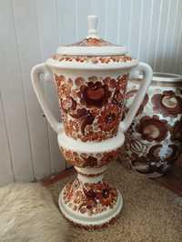 Puchar fajans Włocławek wazon urna amfora