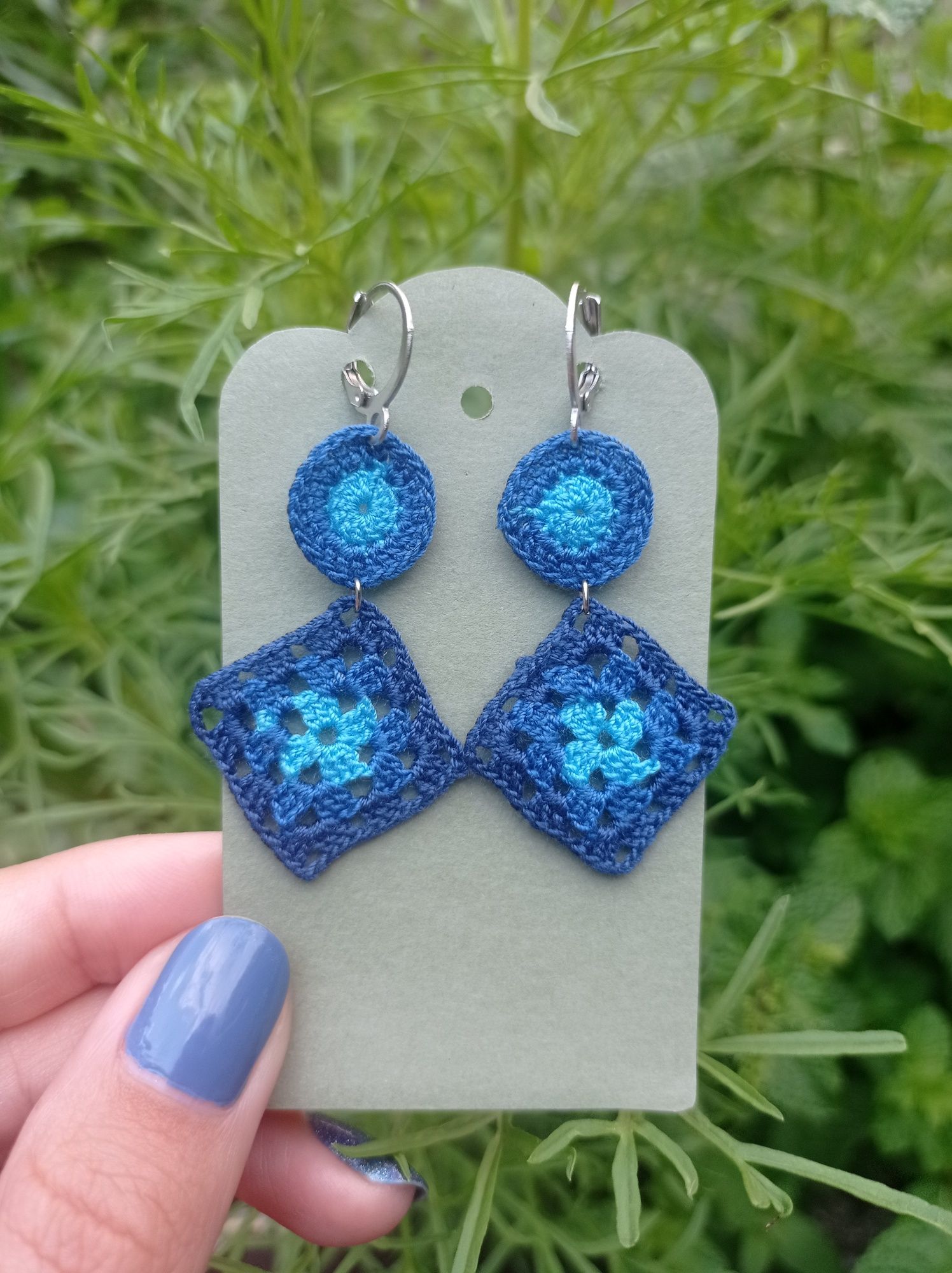 Kolczyki hand made na szydełku