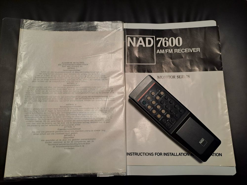 Wzmacniacz Amplituner NAD 7600 plus pilot i instrukcja