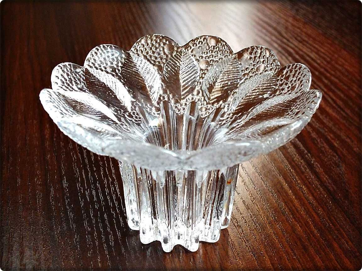 Świecznik kryształowy Medea Lausitzer Glas Oryginał DDR lata 80'