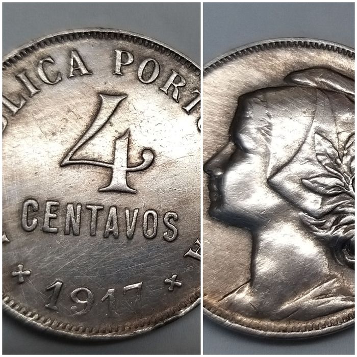 Moeda de 4 centavos.