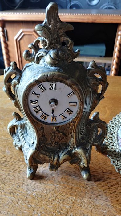 Zegar kominkowy! Mosiądz.