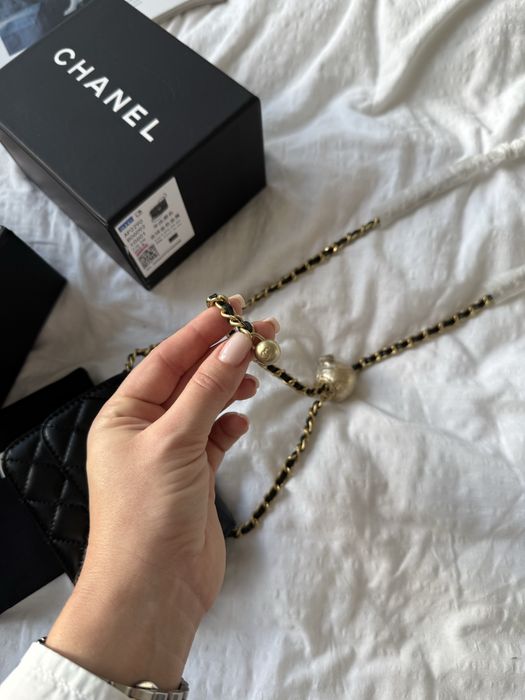 Сумка Chanel mini шкіра | чорна