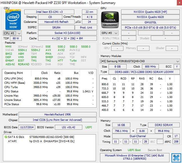 Продам HP Z230 SFF (Xeon E3-1241 v3/16Gb-ECC/500Gb-SSHD/без gpu )