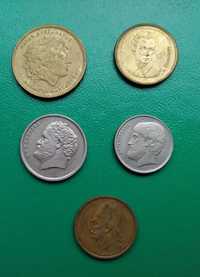 Aлександр Македонский Греция 5 монет, Иордания 9монет, Болгария 9монет