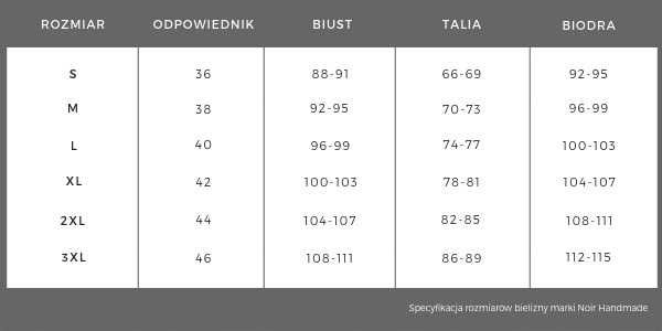 Biustonosz Stanik Ażurowy Handmade Decadence Noir F181 fetish 38