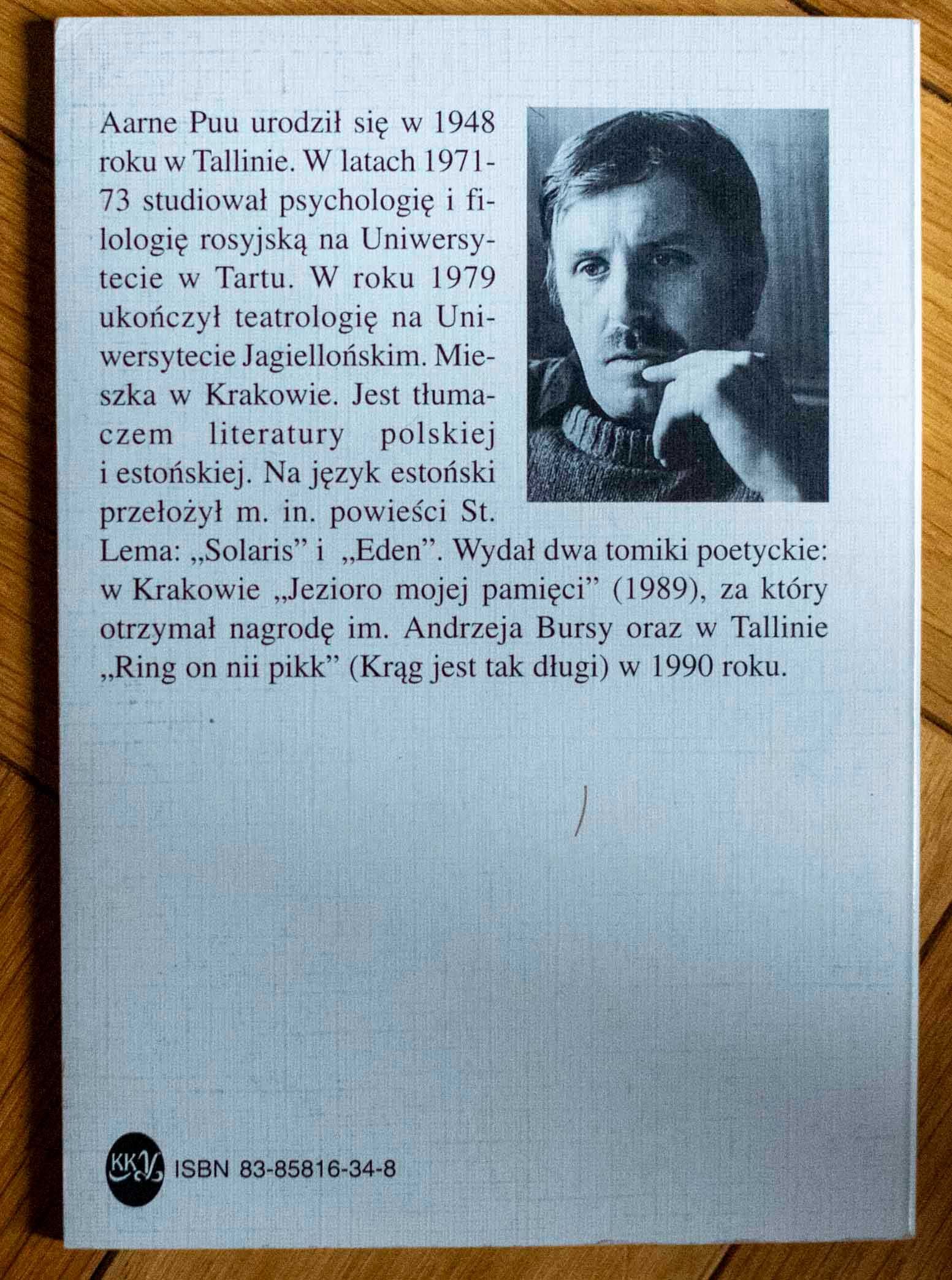 Aarne Puu Godziny otwarcia Krakowski Klub Artystyczno-Literacki 1995