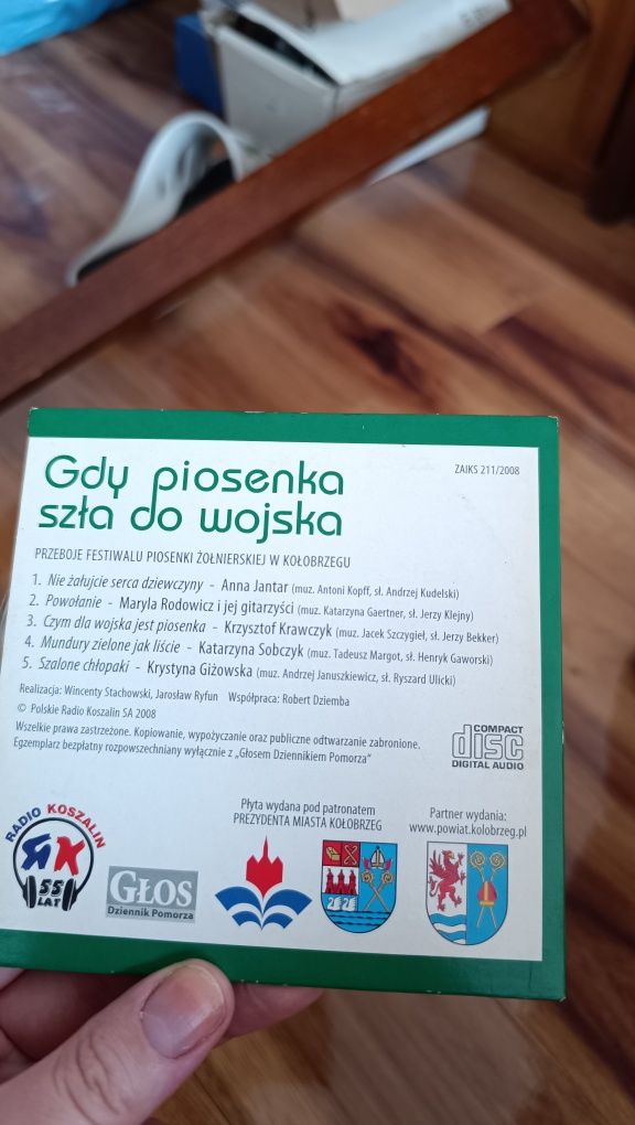 Płyta CD "Gdy piosenka szła do wojska"