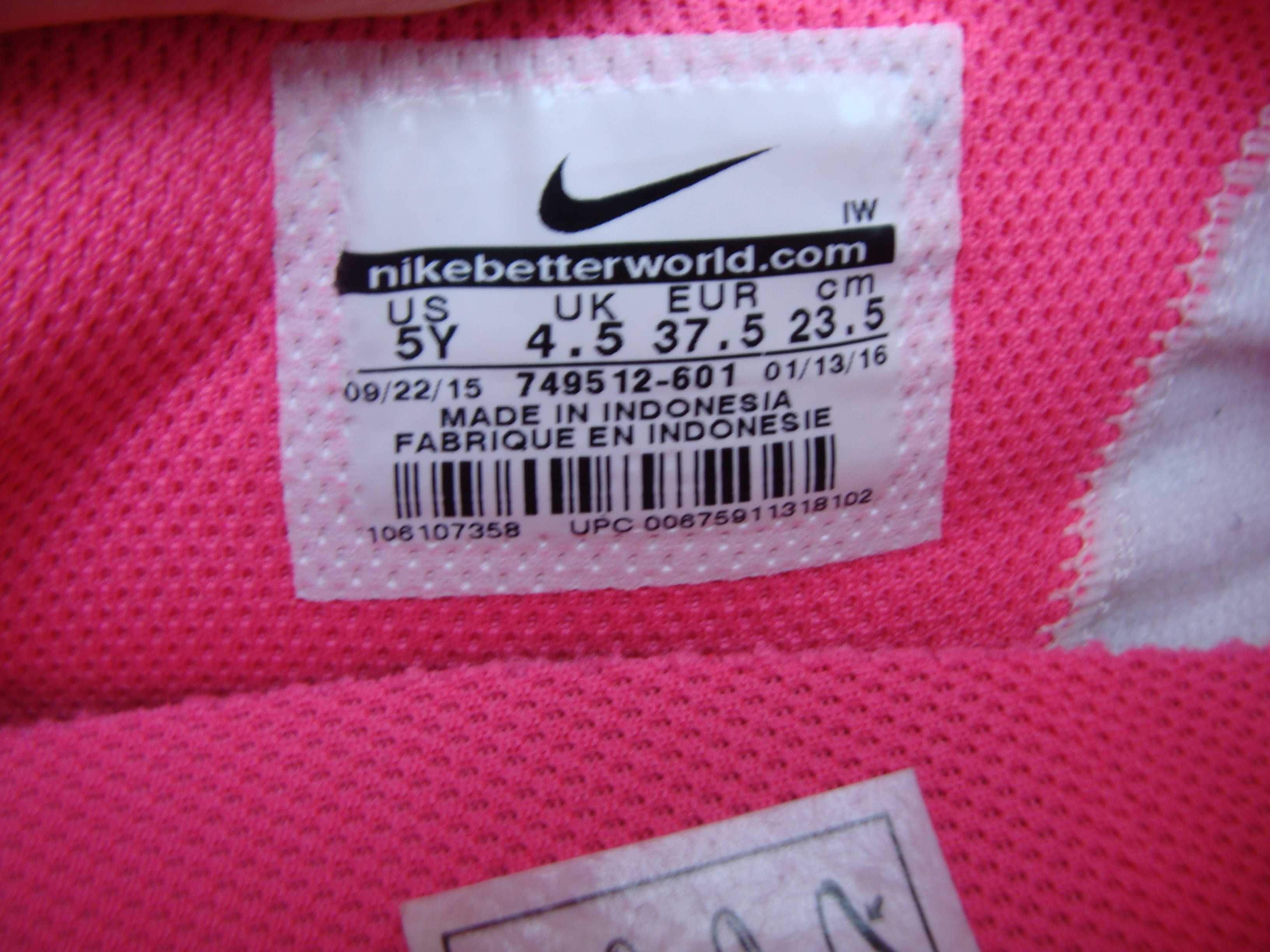 37.5/23.5 см Nike cortez яркие легкие кроссовки оригинал