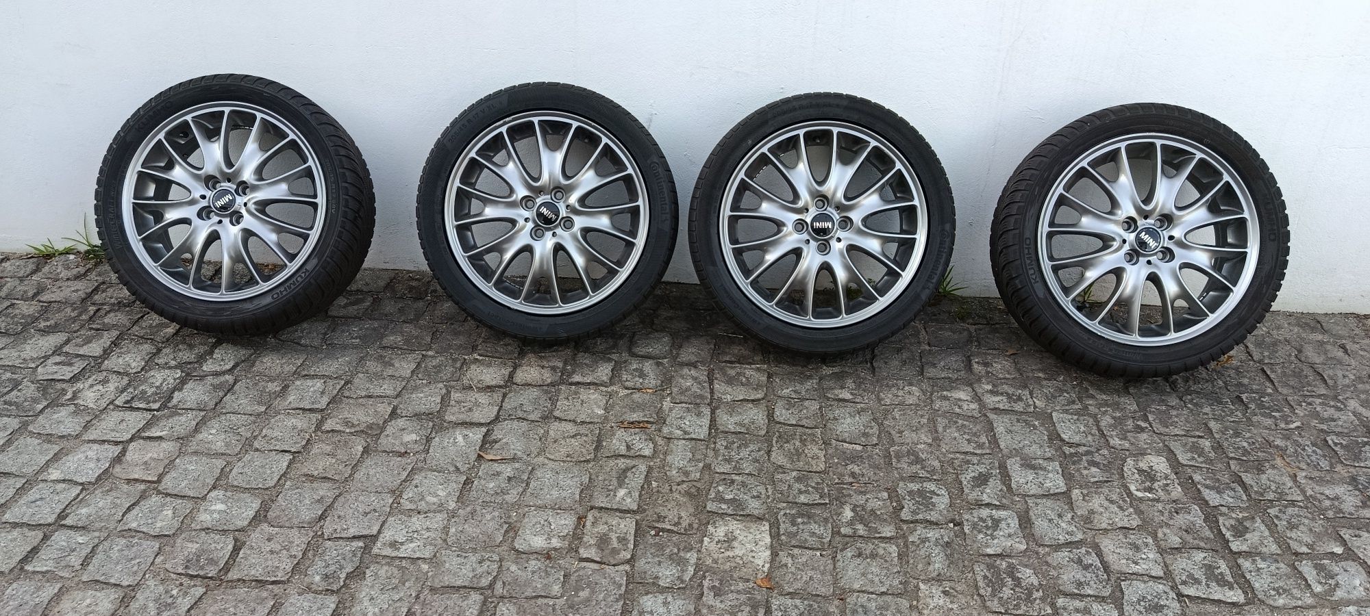 Jantes 17 mini John Cooper Works originais 4*100 com pneus 205/45/17