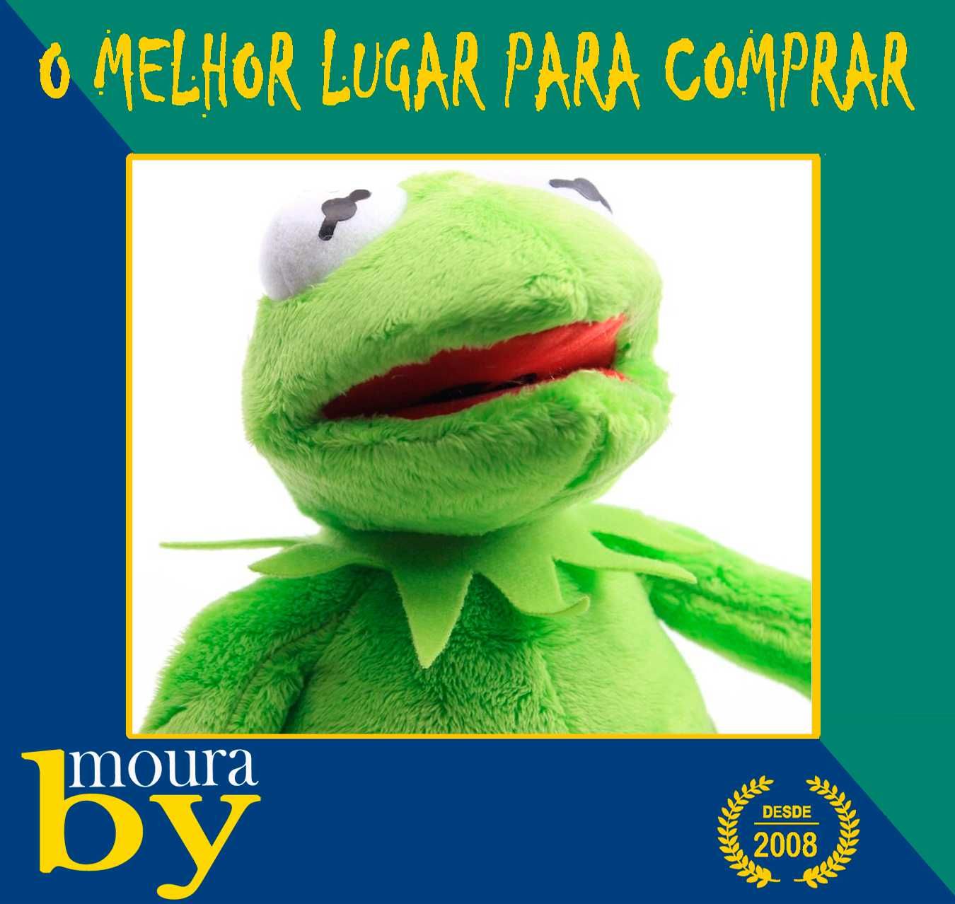 Peluche Rua Sésamo Kermit Sapo boneco Cócas com 40cm