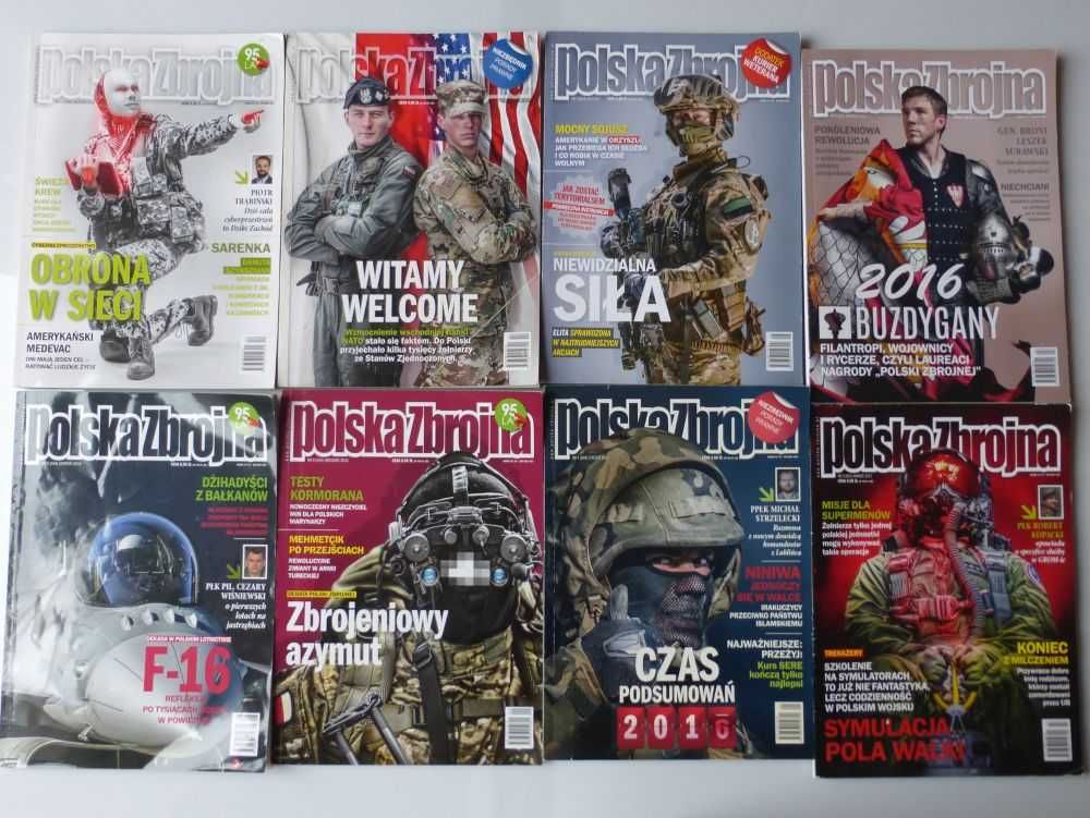 Polska Zbrojna czasopismo 8 numerów z lat 2016 oraz 2017