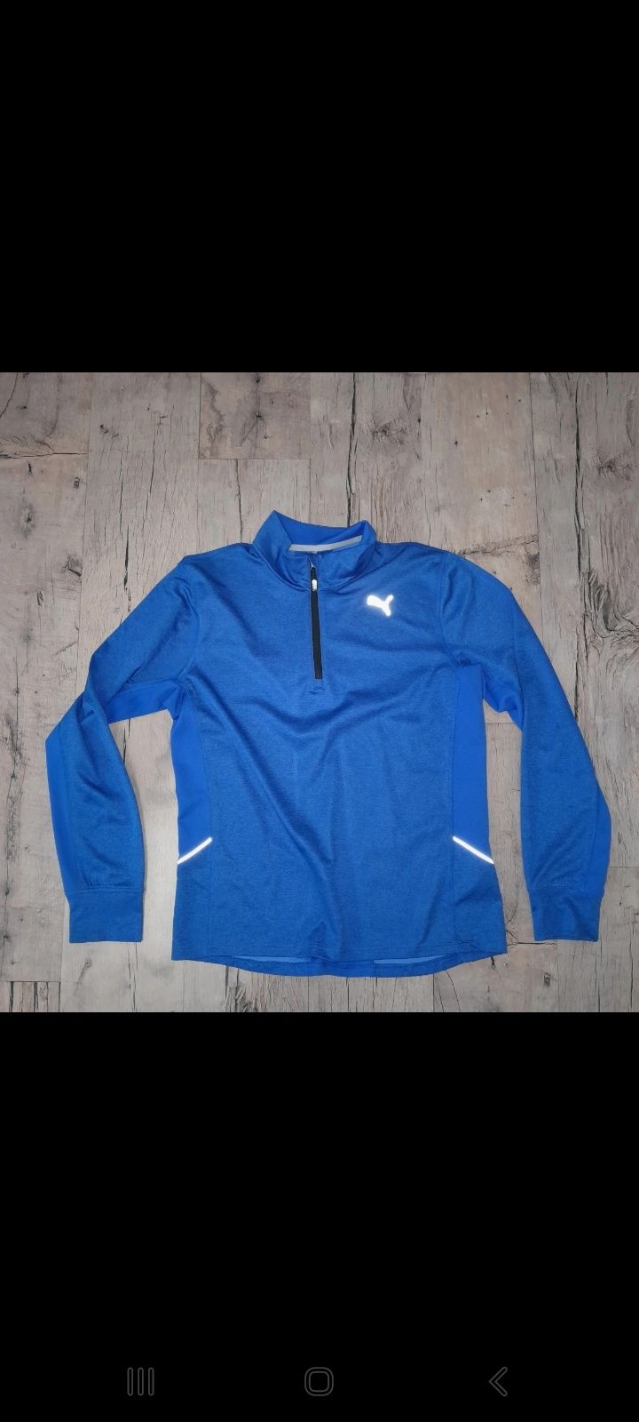 Niebieska techniczna bluza Puma L running