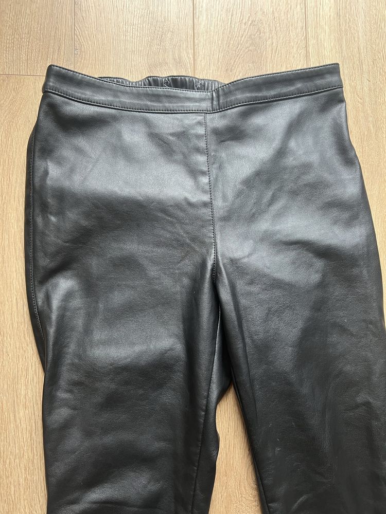 Spodnie ala skorzane czarne