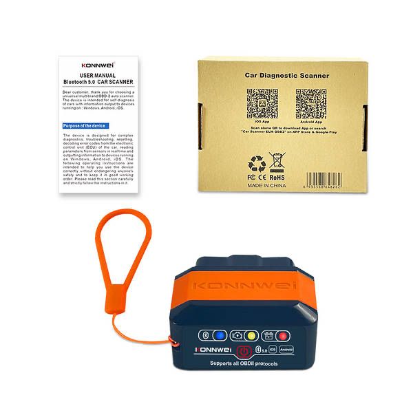 Konnwei KW905 Bluetooth 5.0 діагностичний OBD 2 сканер
