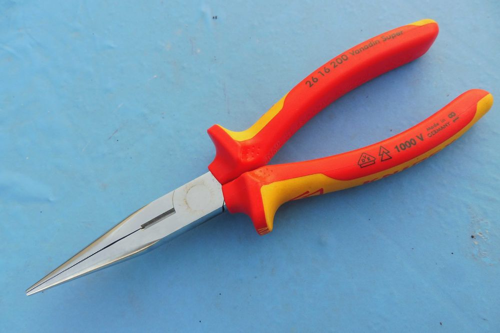 Knipex Szczypce tnące wydłużone półokrągłe proste 200mm 1000V